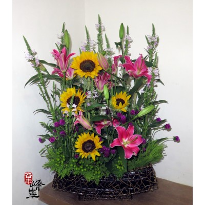 詩情畫意桌花 (吉林藝廊花藝布置)